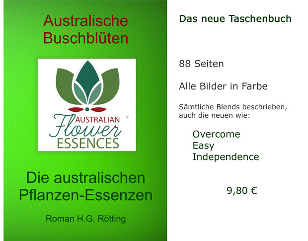Taschenbuch Australische Buschblüten Pflanzenessenzen von Roman H.G. Rötting